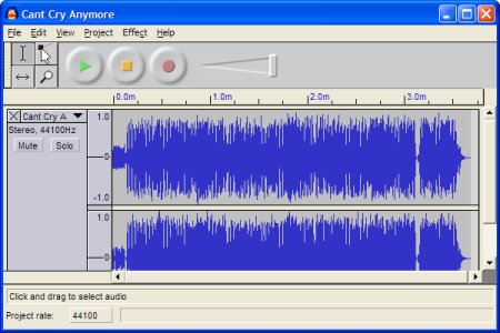 Figure 1. Audacity 1.0.0