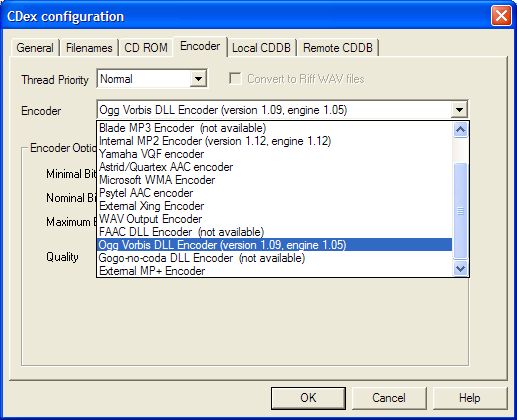 CDex Configuration